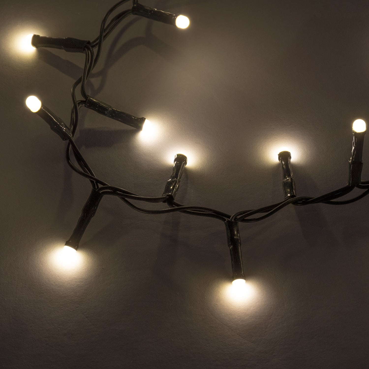 DICTROLUX - Catena Luminosa 500 LED Bianco Caldo Soft MiniPearl 12,5 metri